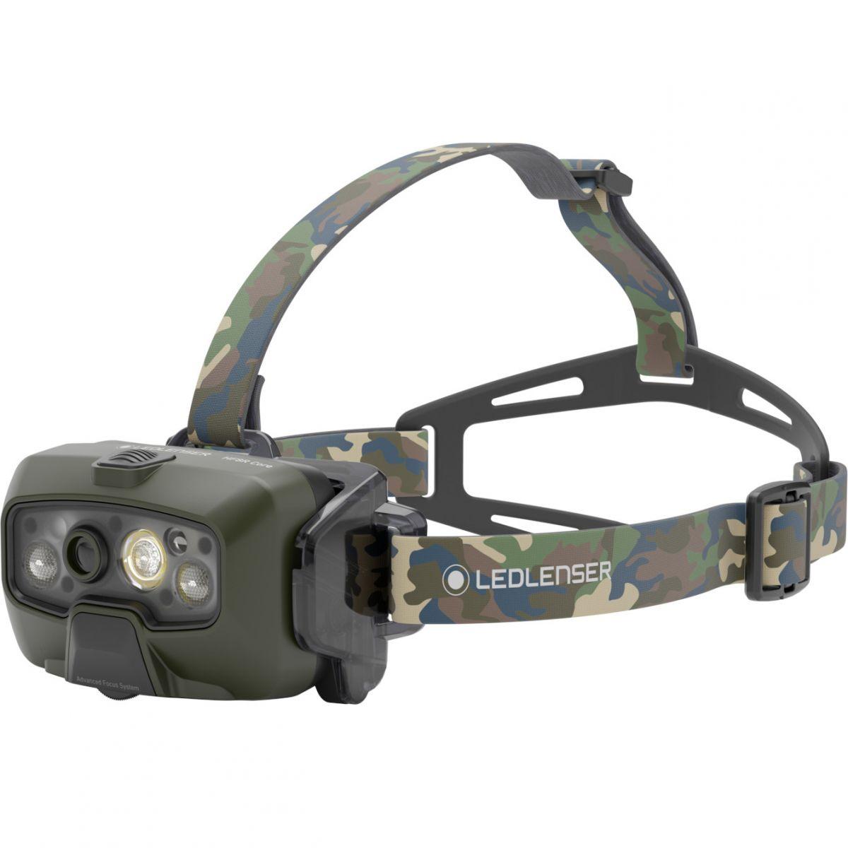 Ledlenser HF8R Core RGB, pandelampe, camo