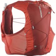 Salomon Active Skin 4 løbevest i farven dahlia og high risk red