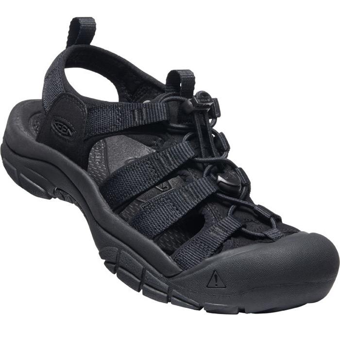 Keen Newport H2 sandal til dame i sort med lukket tåkappe